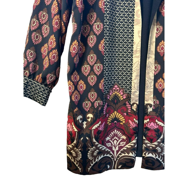 Chicos Mixed Print Duster Jacket Size 3 (US XLarge)