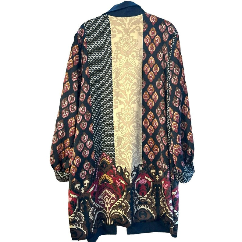 Chicos Mixed Print Duster Jacket Size 3 (US XLarge)