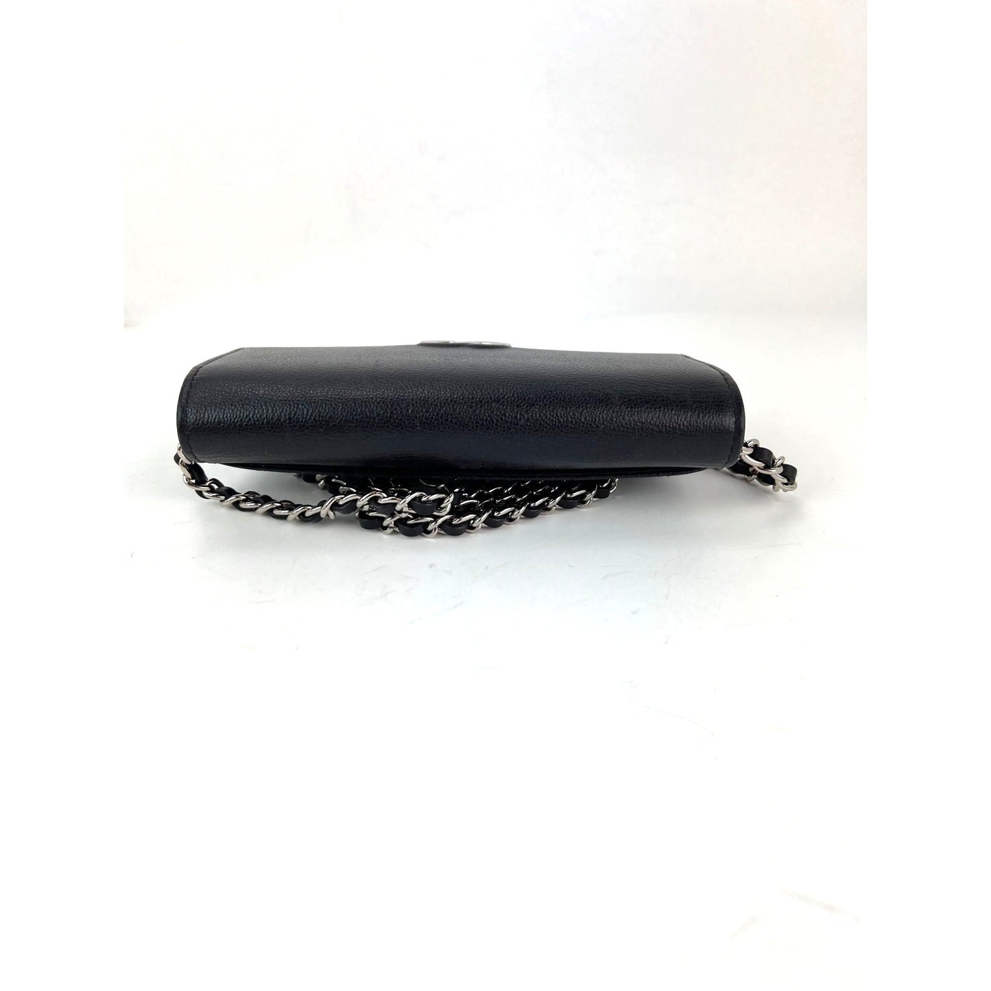 Chanel Grained Calfskin Quilted CC Box Flap Wallet
