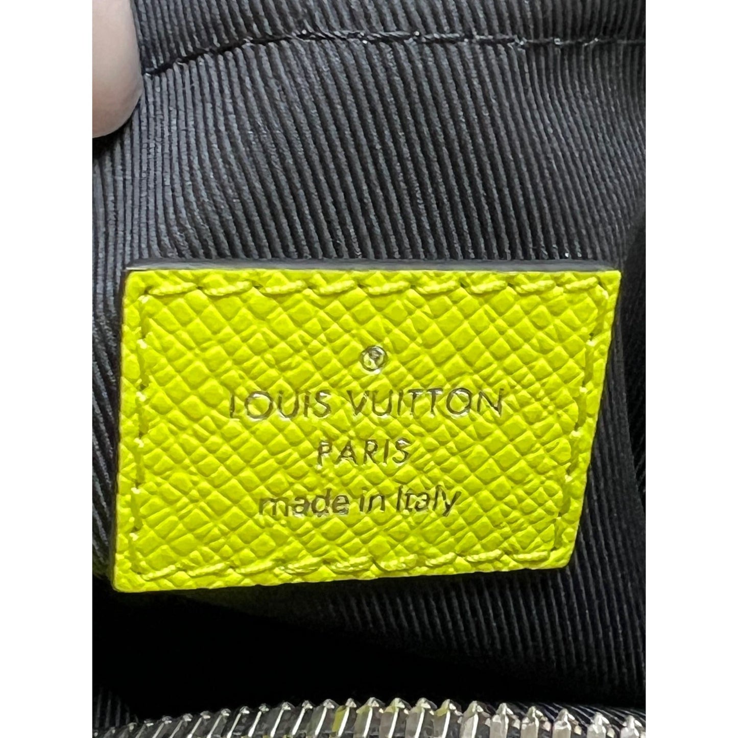 LOUIS VUITTON Taigarama Outdoor Messenger Yellow Bag