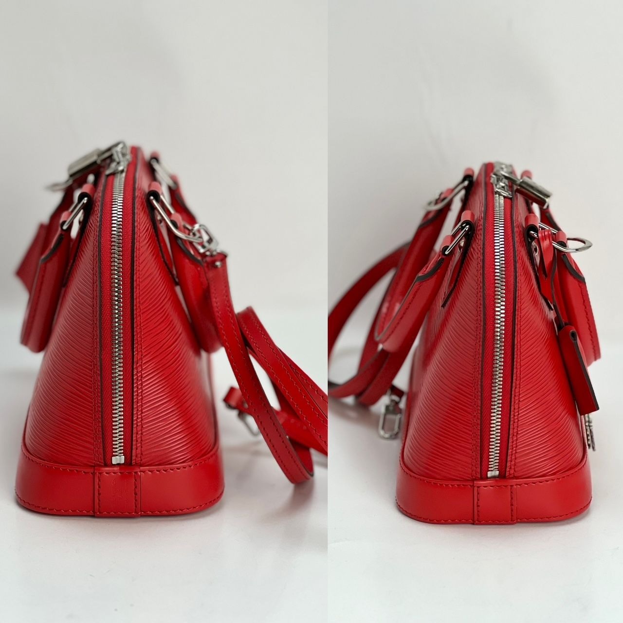 LOUIS VUITTON Alma BB Epi Coquelicot Shoulder Bag