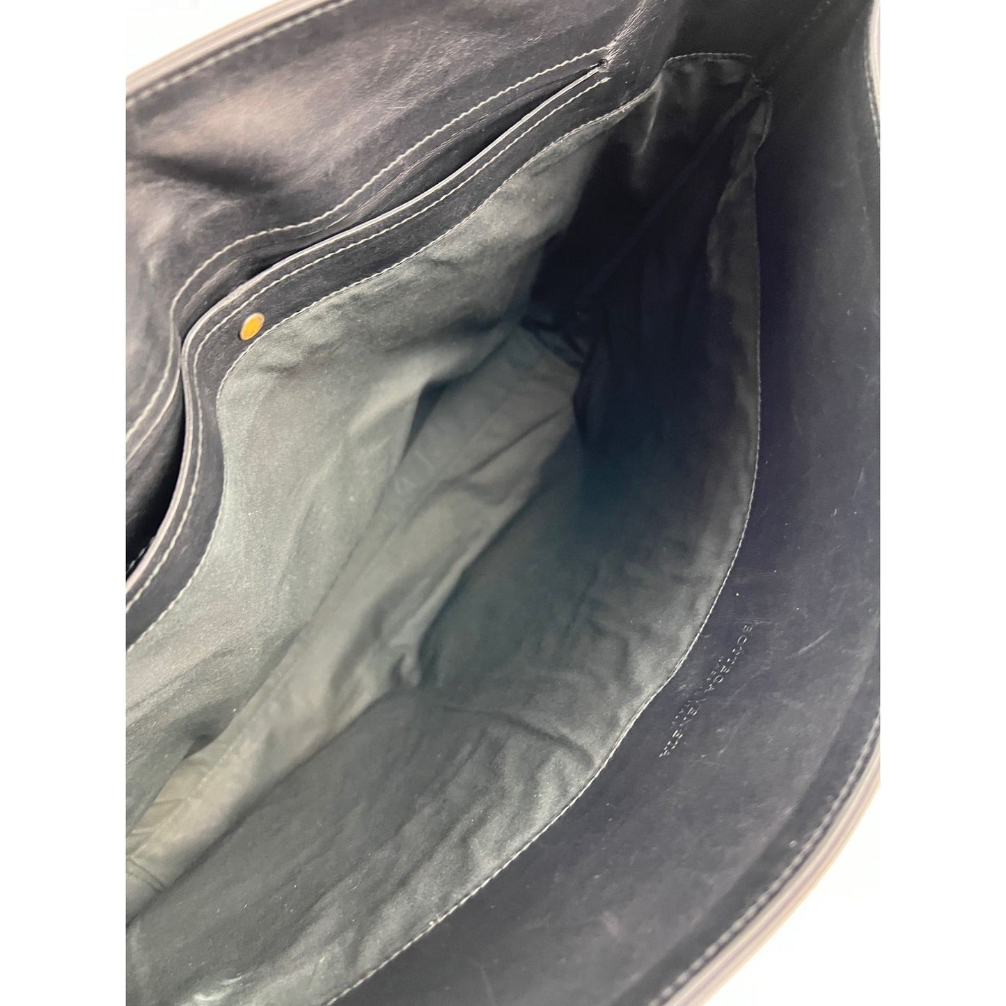 Bottega Veneta Intrecciato Black Leather Messenger Bag