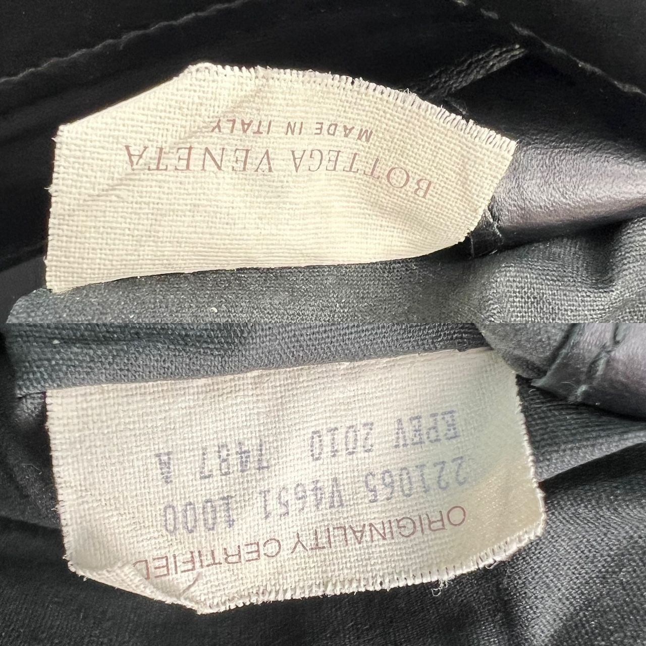 Bottega Veneta Intrecciato Black Leather Messenger Bag
