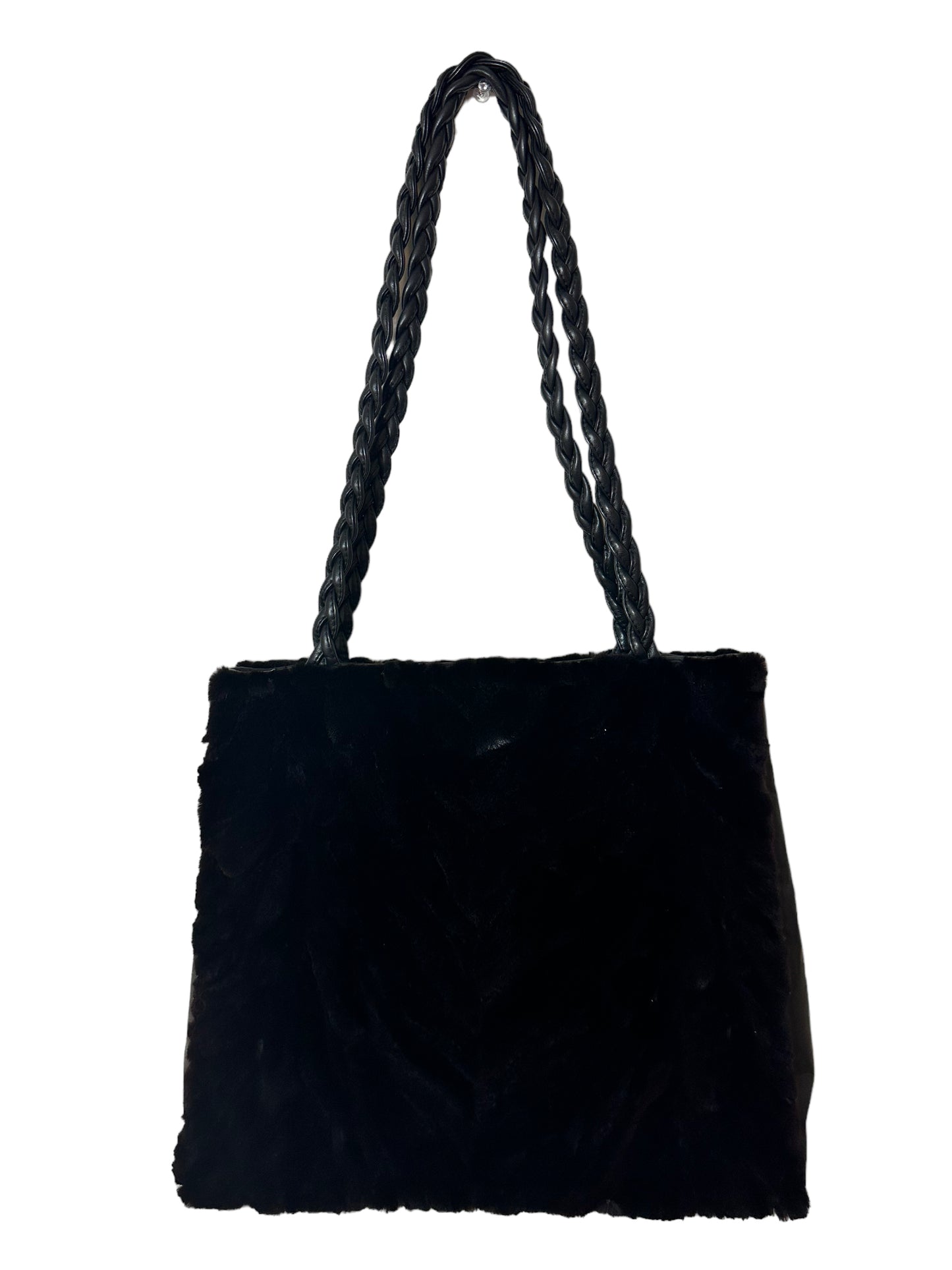 Broms Fur & Fashions Black Mink Shoulder Bag