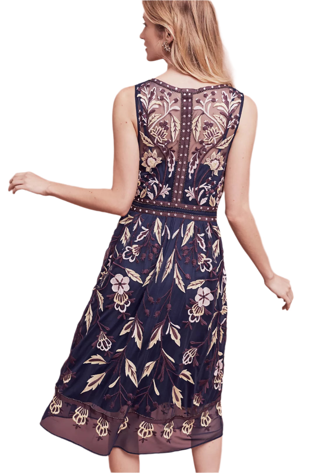 Anthropologie Moulinette Soeurs Embroidered Alicante Dress Size 8