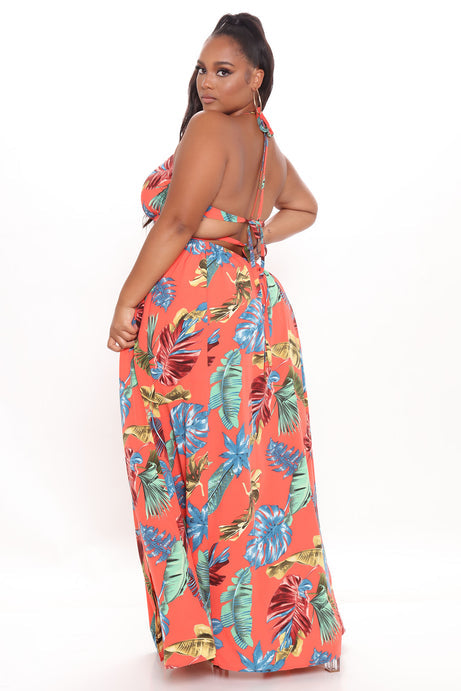 Fashion Nova Kenzie Halter Maxi Dress Size 1X