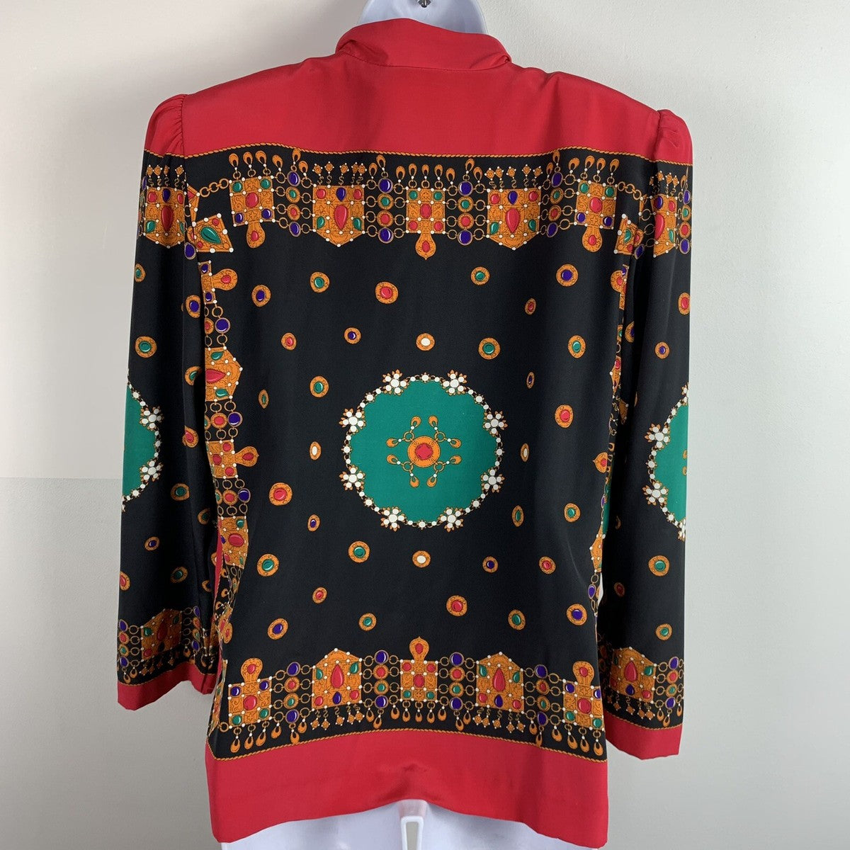 Andrea Gayle Colorful Printed Blouse Size 8