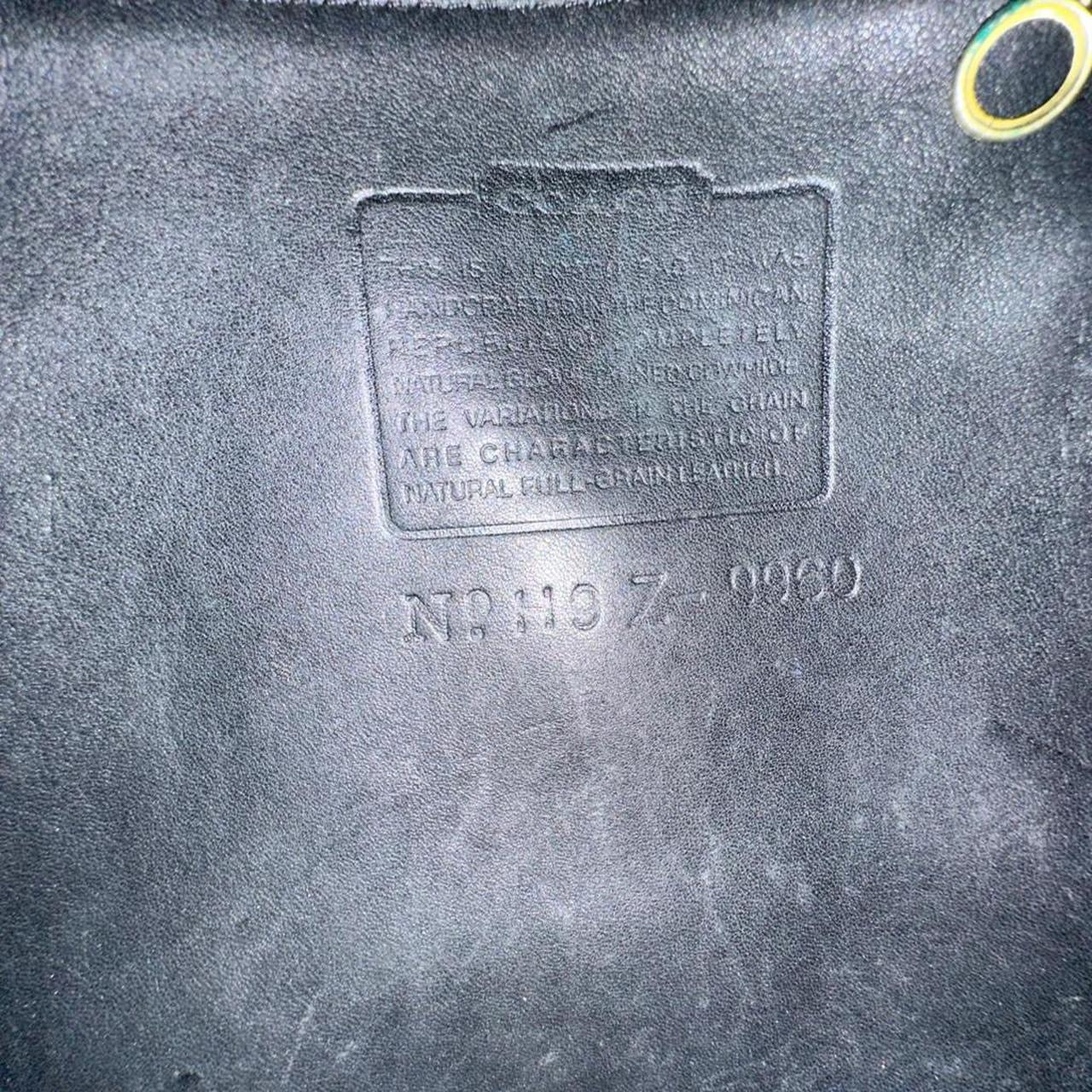 Coach Black Leather Mini Daypack with Top Handle and adjustable straps