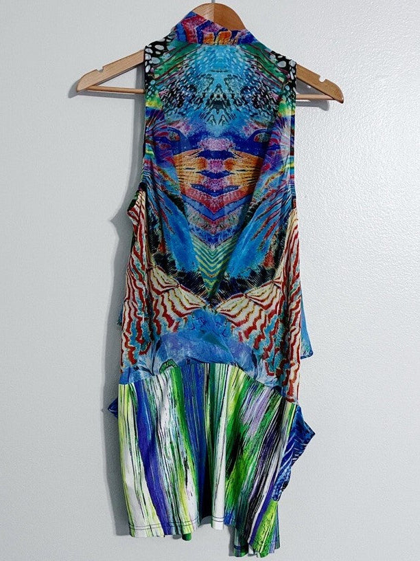 Elysee 26 NY Colorful Vest Size Large