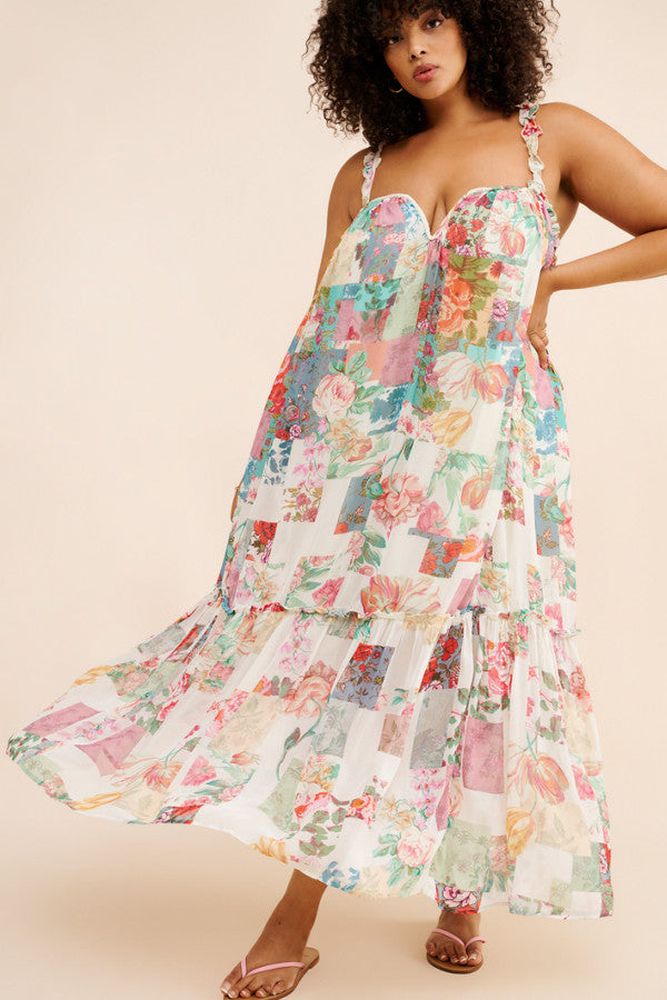 Anthropologie Chiffon Dress Size XSmall (Can fit up to Small)