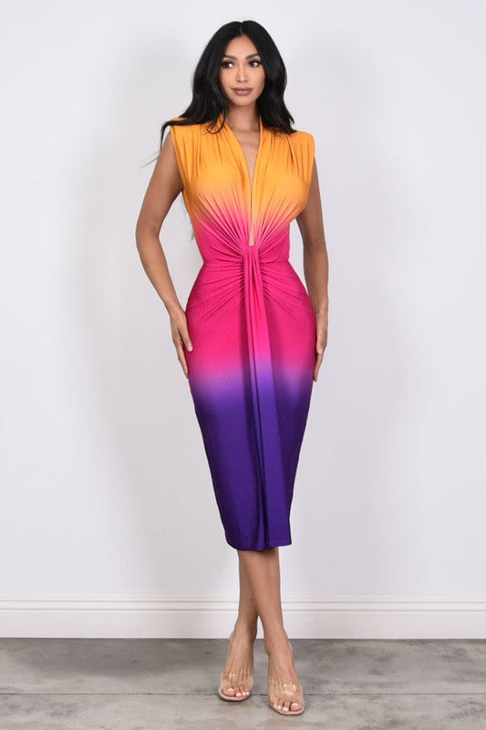 Sultry Shop Ombre Dress Size Large