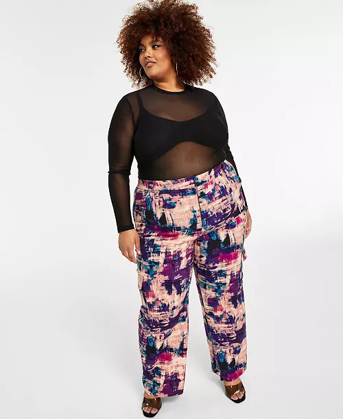 Nina Parker Colorful Cargo Pants Size 18W