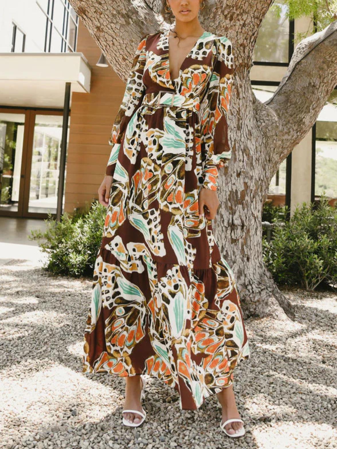hutch maxi dress Anthropologie Colorful Print Size Small – Keren's Closet Maxi dresses Defined cups Color:Blossom size_00 Hens & Bachelorette Party