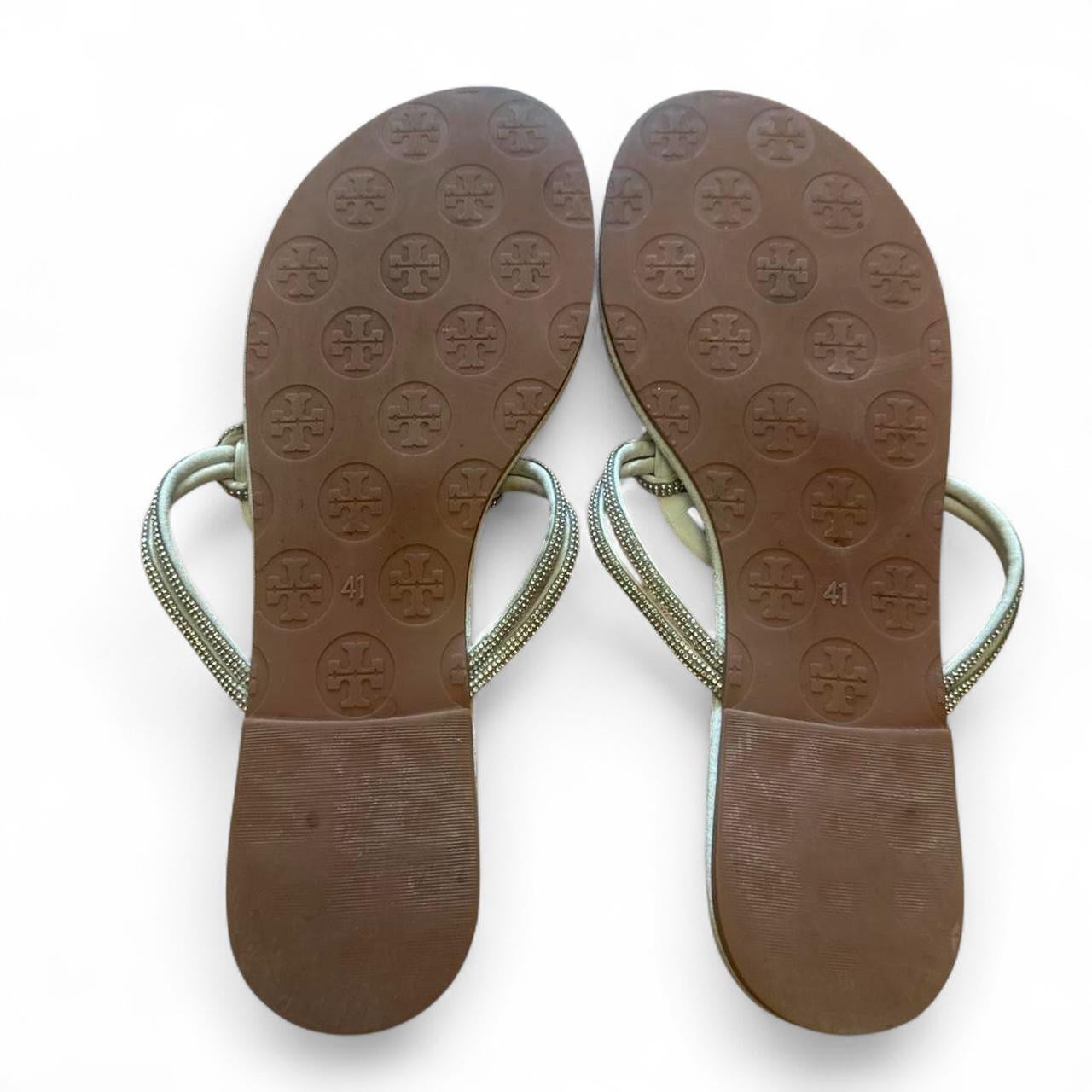 Tory Burch Rhinestone Size 41 (US 11) Very Worn Signs of Wear