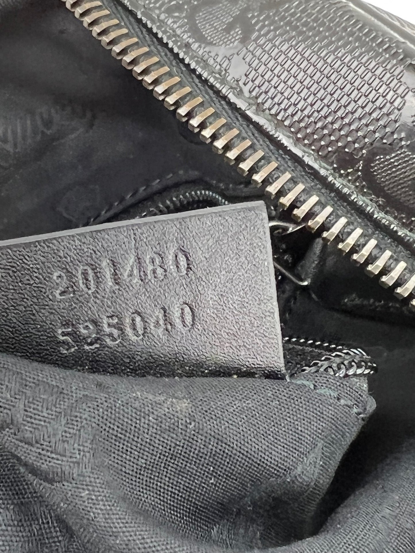 Gucci Briefcase GG Imprime Coated Canvas Black Monogram Business Bag Preowned