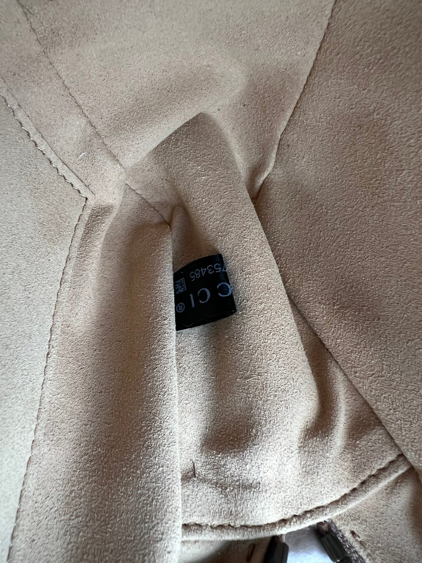 Gucci GG Marmont Small Chain Beige Matelasse Leather Crossbody Bag