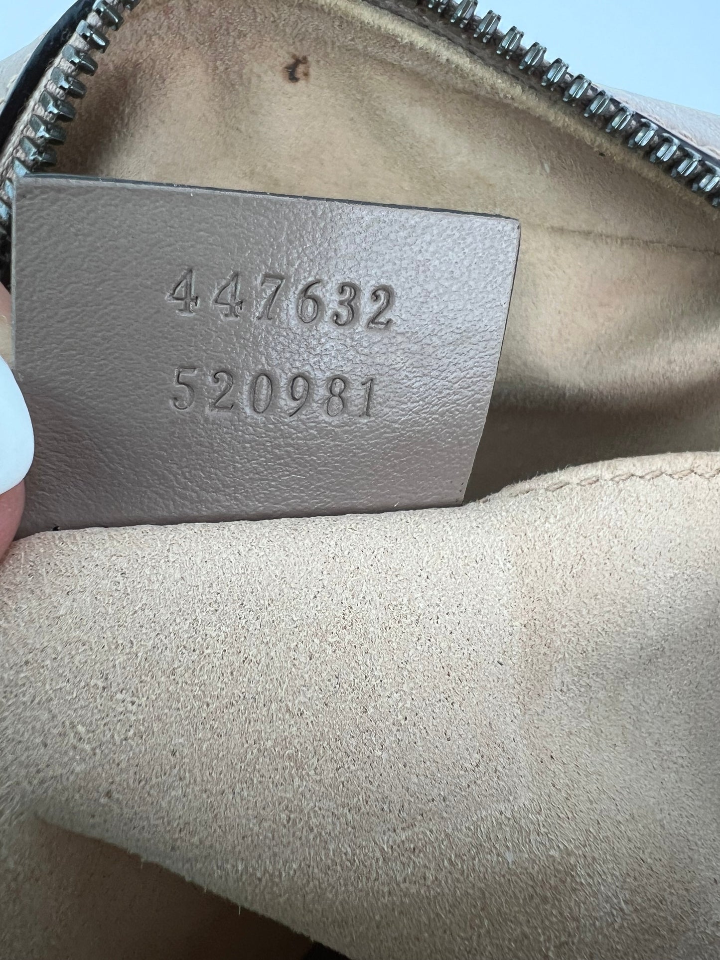 Gucci GG Marmont Small Chain Beige Matelasse Leather Crossbody Bag