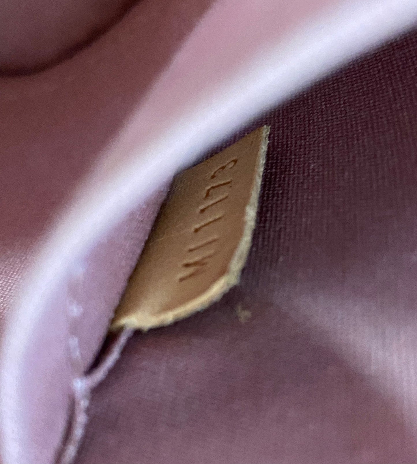 LOUIS VUITTON Vernis Alma BB Rose Velours M91585 Hand Shoulder Bag Pre owned