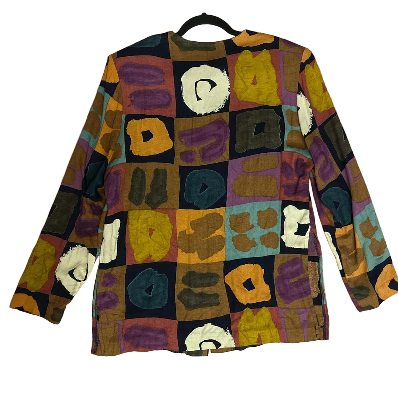 Ellen Figg Vibrant Print Blazer Size Small