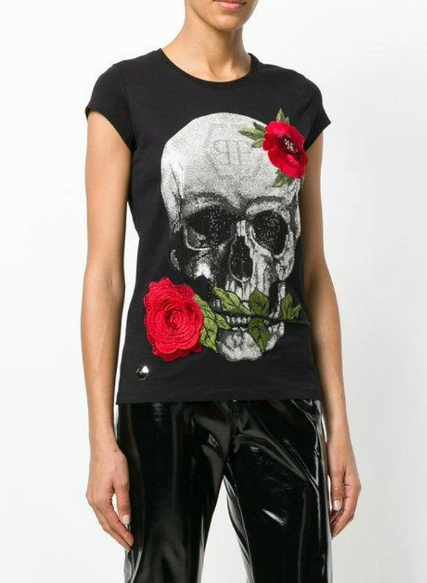 Philipp Plein Jenkins Mallory Black T-Shirt Size Medium
