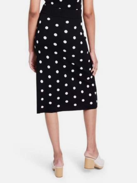 Victor Glemaud Target Black White Polka Dot Sweater Skirt Size XLarge