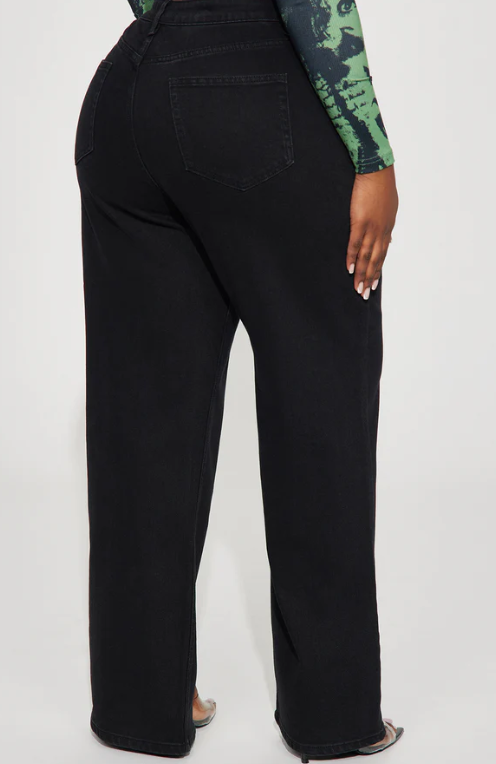 Fashion Nova Black Zipper Jeans Size 15