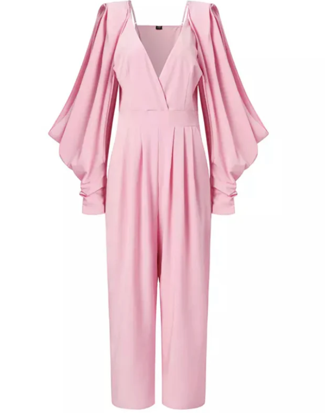 Nichole Lynel Pink Jumpsuit Size Large