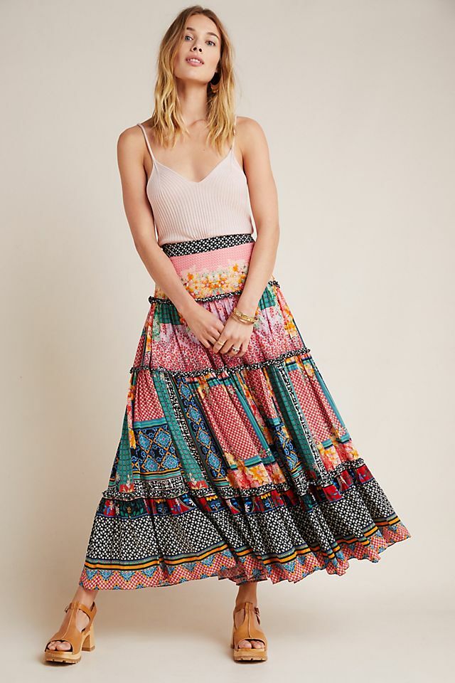 Anthropologie Bhanuni by Jyoti Boho Skirt Size 20W