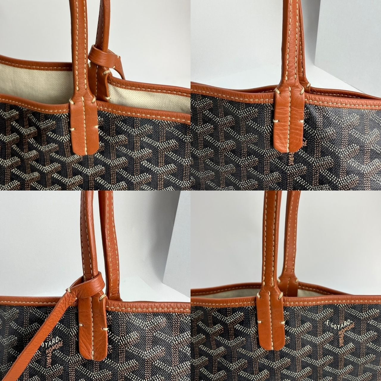 GOYARD St. Louis Goyardine PM Black Tote Bag