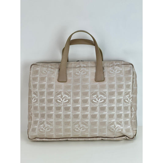 Chanel Canvas Nylon Travel Briefcase Attache Bag
