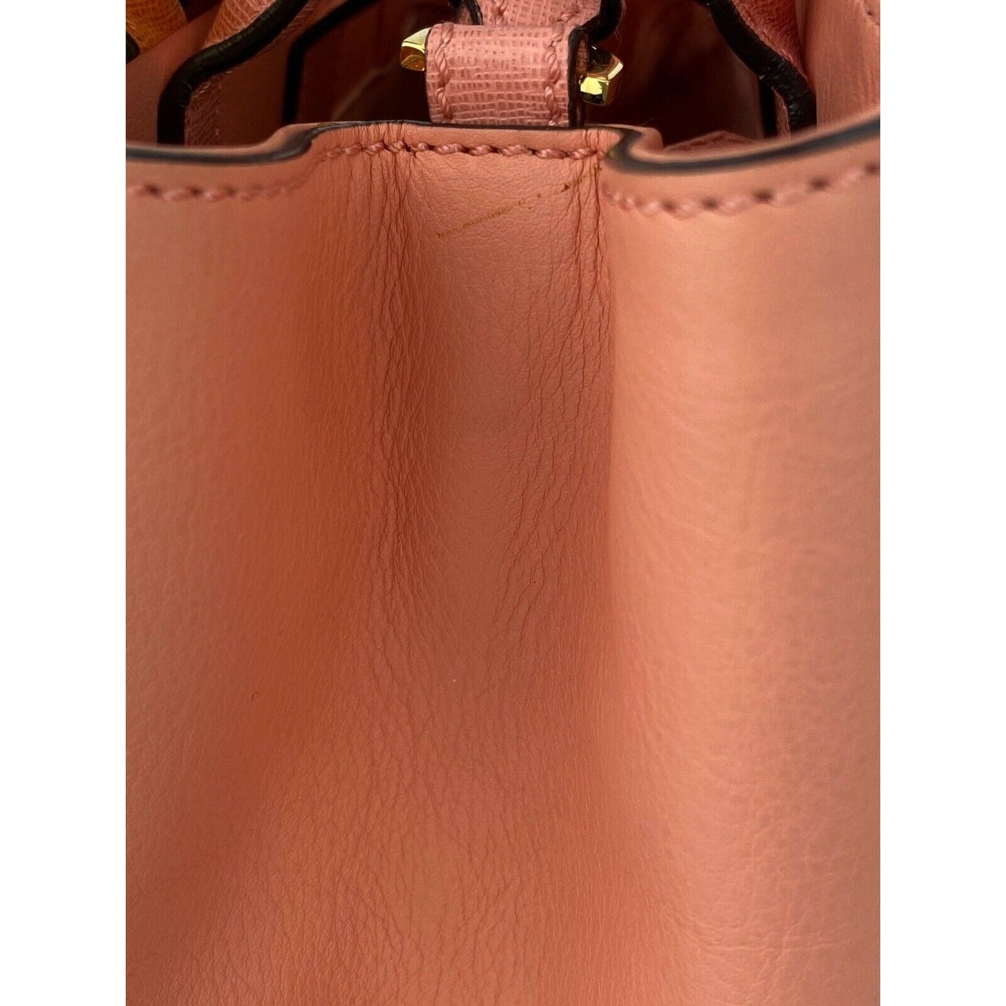 Fendi Vitello Elite Flamingo Petite 2Jours Pink Tote Shoulder Crossbody Bag