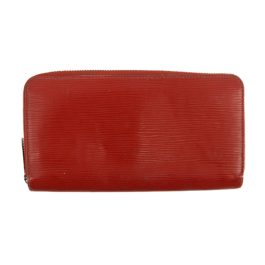 Louis Vuitton Red Epi Zippy Long Wallet #3120