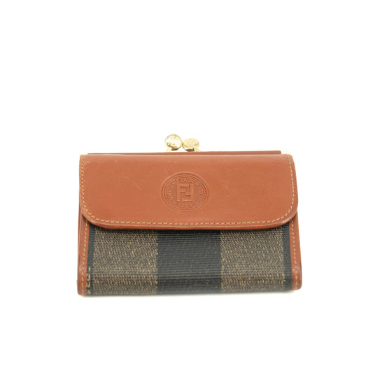 Fendi Coated Canvas Compact Wallet #73 #3353