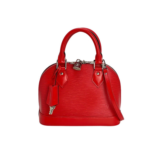 LOUIS VUITTON Alma BB Epi Coquelicot Shoulder Bag