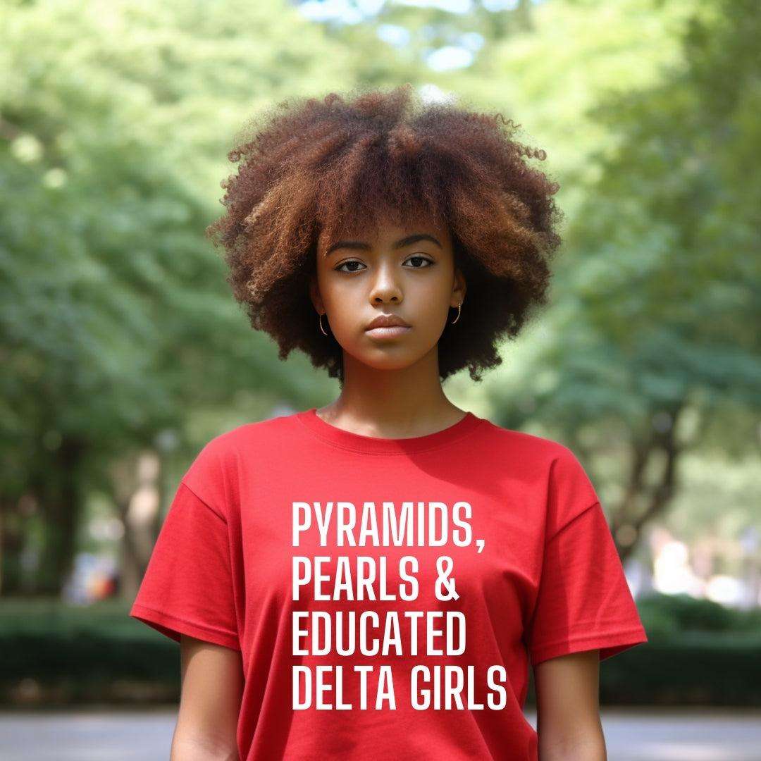 Pyramids & Pearls Sorority Tee