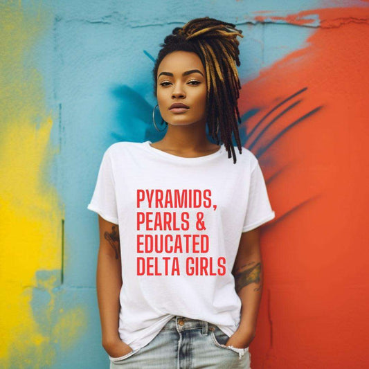Pyramids & Pearls Sorority Tee