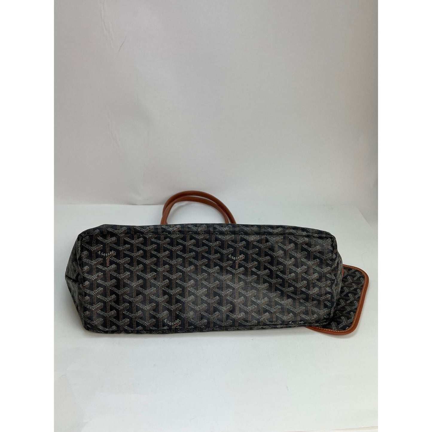 GOYARD St. Louis Goyardine PM Black Tote Bag