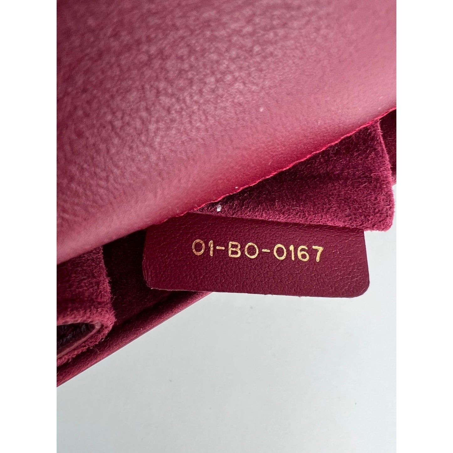 Christian Dior C'est Dior Mini Flap Burgundy Leather Shoulder Bag