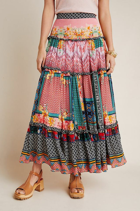 Anthropologie Bhanuni by Jyoti Boho Skirt Size 20W