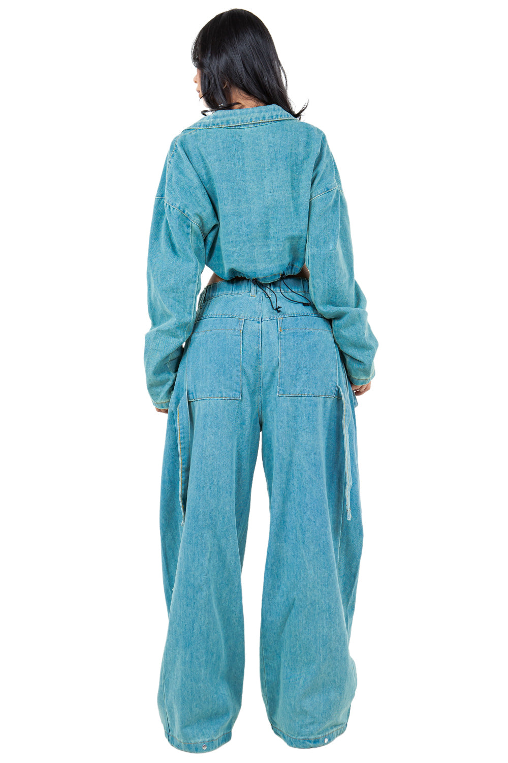 Denim Two Piece Jacket and Pants