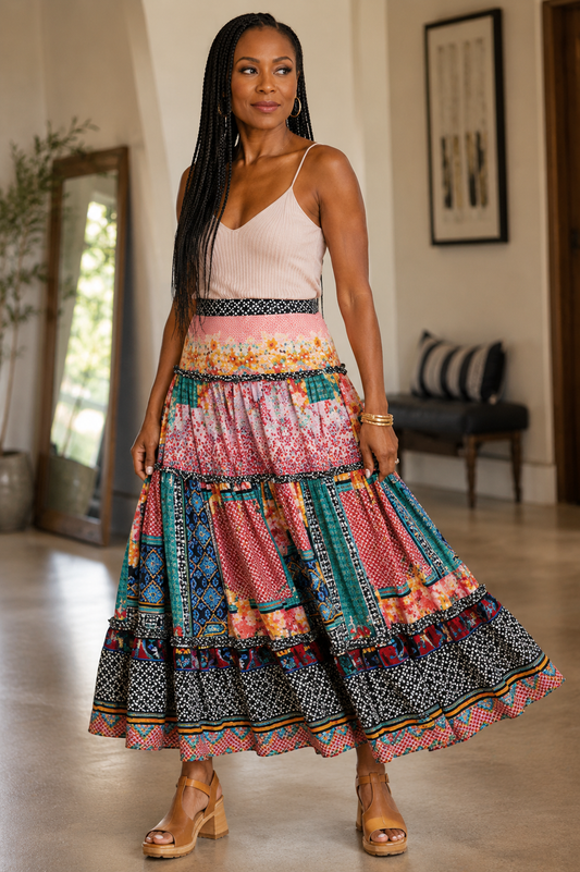 Anthropologie Bhanuni by Jyoti Boho Skirt Size 20W
