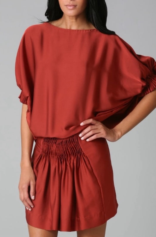 Diane Von Furstenberg Handy Silk Midi Pullover Dress Size 6