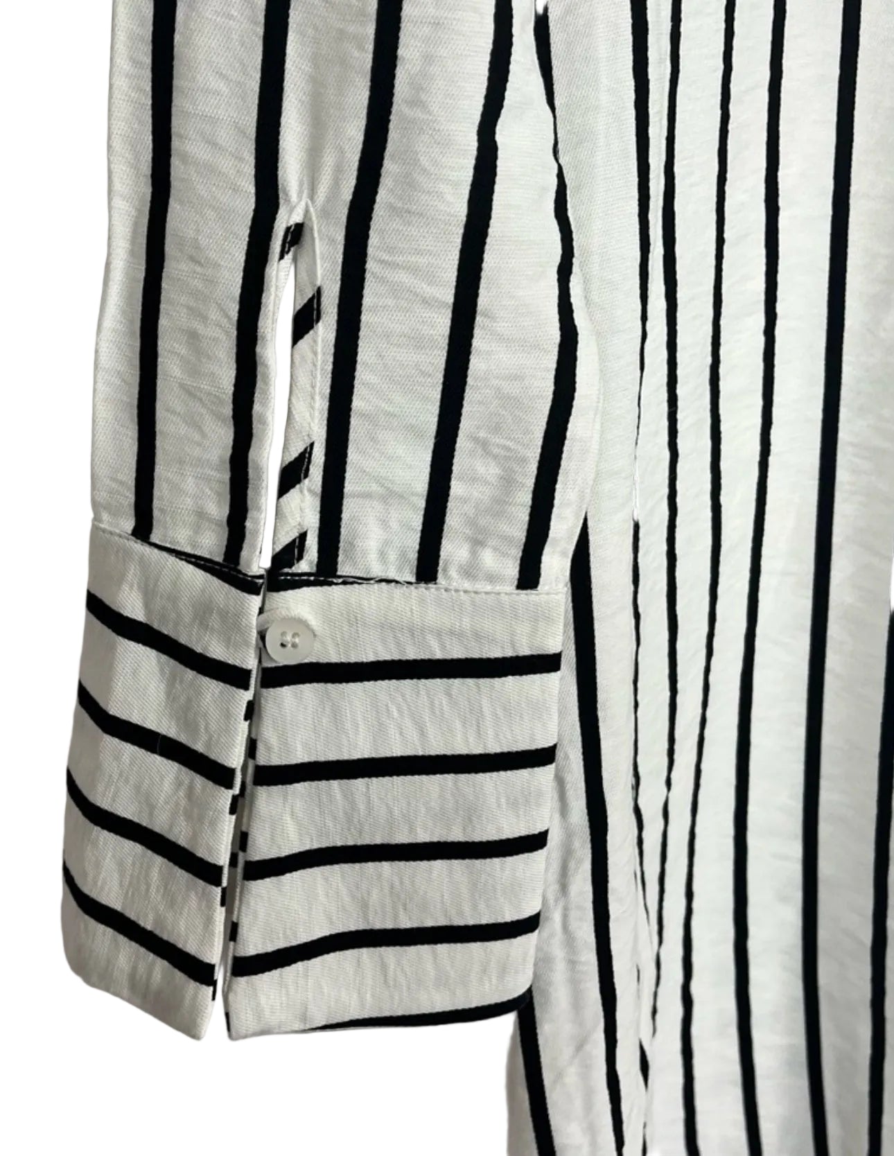 Essue Black White Striped Dress Size Small