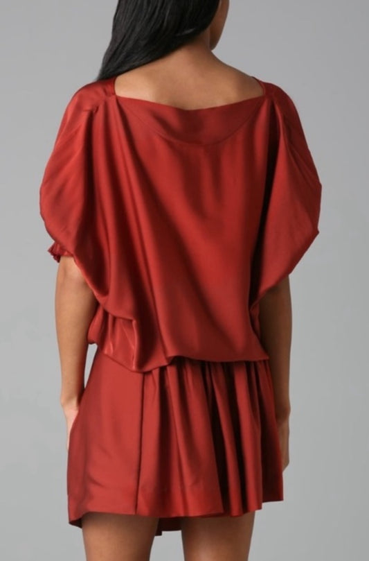 Diane Von Furstenberg Handy Silk Midi Pullover Dress Size 6