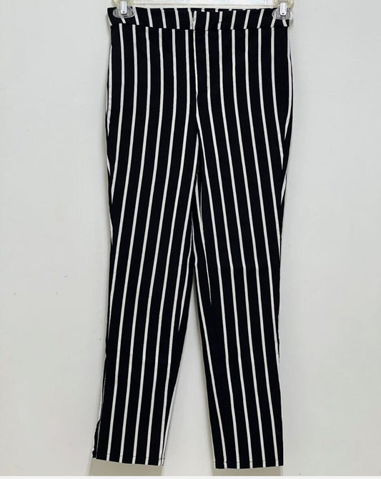 Forever 21 Black White Striped Pants