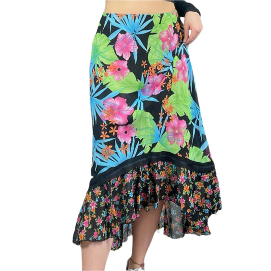 Versailles Floral Midi Skirt Size Large