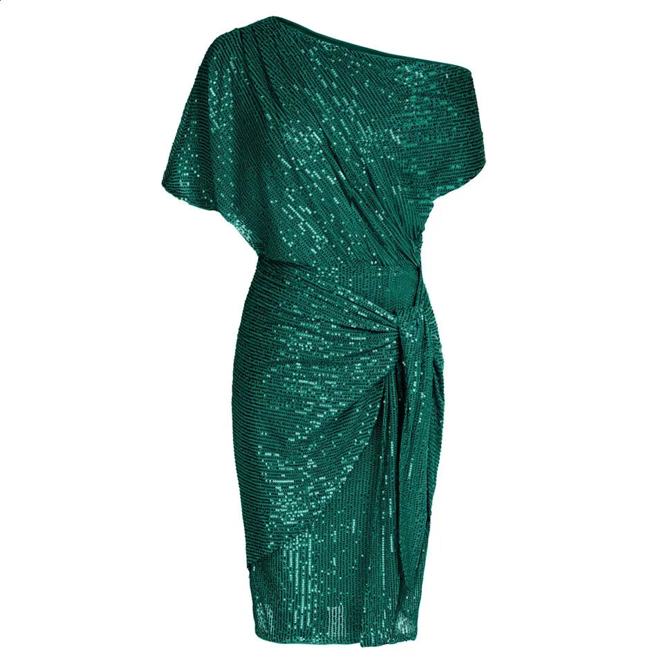 Grace Karin Sequin Off Shoulder Midi Dress Size XLarge