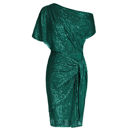 Grace Karin Sequin Off Shoulder Midi Dress Size XLarge
