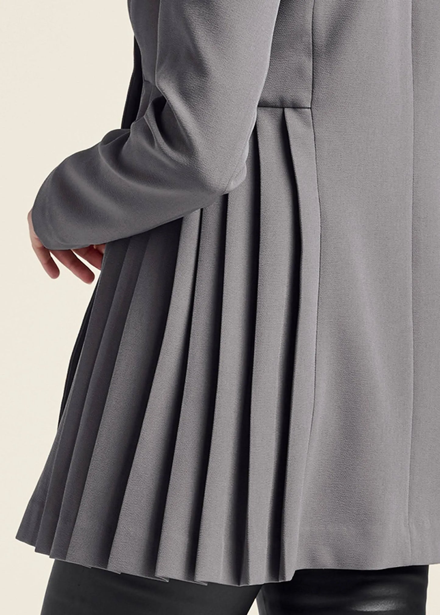 Venus Grey Double Breasted Peplum Blazer Size 12