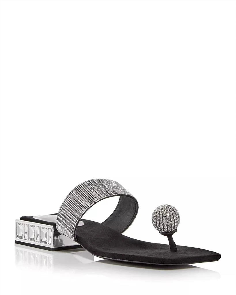 Jeffrey Campbell Main Event Embellished Block Heel Sandals Size 8